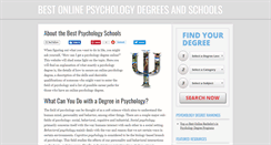 Desktop Screenshot of bestpsychologyschoolsonline.com